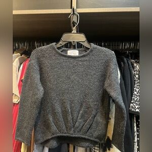 Girls Zara Gorgeous Charcoal Sweater, Slight Asymmetrical,High End Details Sz 8